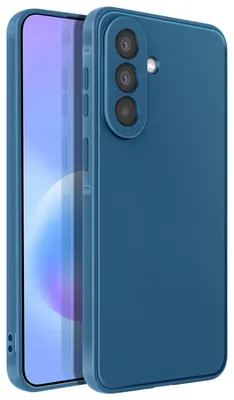 Produktbild von Avizar, Stoßfeste Silikonhülle oleophob für Samsung Galaxy A57, Blau