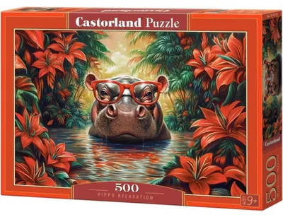 Zdjęcie produktu dla Puzzle 500 Hippo Relaxation B-54176