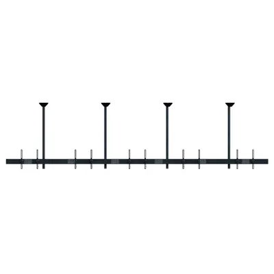 Produktbild von Hagor 3315, 200 kg, 116,8 cm (46"), 165,1 cm (65"), 200 x 200 mm, 600 x 400 mm, Schwarz