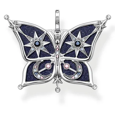Produktbild von Thomas Sabo Anhänger Uni Schmetterling Star & Moon Silber PE929‑945‑7