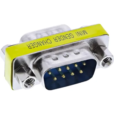Produktbild von InLine Mini-Gender-Changer, 9pol Stecker / Stecker, 9pin male, DB9
