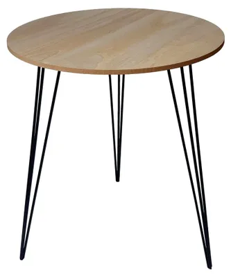 Produktbild von Runder Beistelltisch aus Holz und Metall, Ø 40 cm