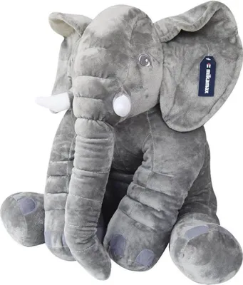 Produktbild von Plüschtier, Elefant - Grau - 60 cm