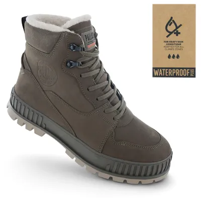 Imagen del producto de Botas de invierno Palladium Pallashock Warm WP para hombre, forradas, color verde, modelo 74351-282-M, talla 43 (UE), talla 10 (EE. UU.)