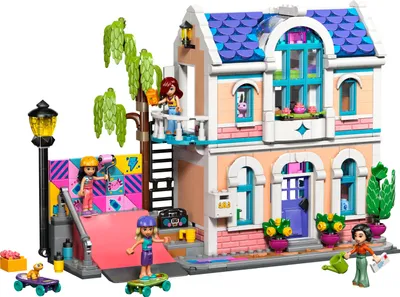 Produktbild von LEGO Friends Lianns Familienhaus - Miniatur Spielset mit Garten, 4 Mini Puppen, Axolotl- & Gecko Tierfigur sowie Zubehör - Geburtstagsgeschenk für Mädchen ab 7 Jahren - 42687