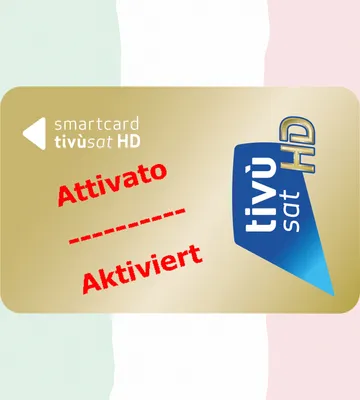 Produktbild von TiVuSat HD Gold Smartkarte (Karte aktiviert) - Italienische HD / 4K Sender