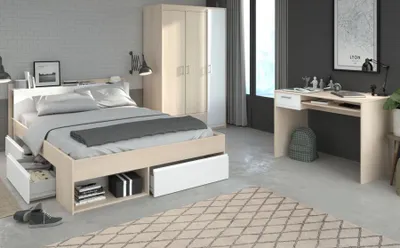 Produktbild von Parisot Schlafzimmer-Set "Most 73" Akazie-Weiß