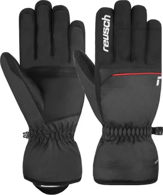 Produktbild von Reusch Fingerhandschuhe Snow King warm, winddicht und extra atmungsaktiv 7680 blck/blck melang/fire red 10.5