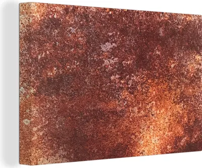 Zdjęcie produktu dla OneMillionCanvasses® - Obrazy na płótnie - 140x90 cm, Brąz - Rdza - Tekstura, Dekoracja ścienna - Zdjęcie na płótnie - Obraz na drewnianej ramie