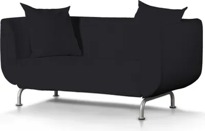 Produktbild von Dekoria Bezug für Strömstad 2-Sitzer Sofa, schwarz, Bezug für Sofa Stromstad 2-sitzer