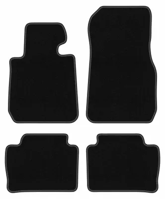 Image de Tapis de sol en moquette pour BMW 3 F30 2011-2018 (berline) – jeu 4 pièces, noirs, sur mesure – Wielganizator BASIC