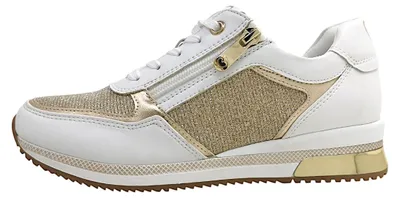Immagine prodotto di Marco Tozzi: Scarpe da ginnastica da uomo, modello stringato, colore bianco, ideali per il tempo libero