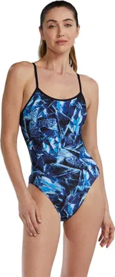 Zdjęcie produktu dla Tyr Crosscutfit Tieback - Durafast Elite - Reflecta Badeanzug Blau 26 Frau Blau 26