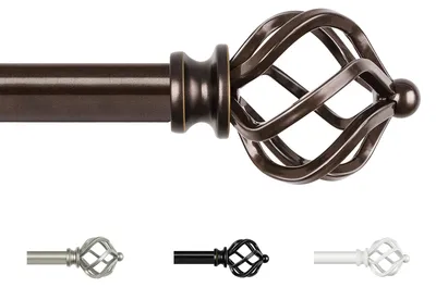 Image de Omgoods - Barre de rideau réglable - 80-218 cm