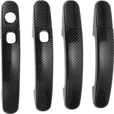 Produktbild von Smart Car Door Handle Cover Trim, Seitentürgriffabdeckung, für Ford Focus 2012-2018, ABS Carbon Fiber Black 1 Set