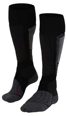 Productafbeelding van Falke SK1, sokken, zwart, grijs, volwassenen, heren, maat 44 - 45, geschikt voor skiën