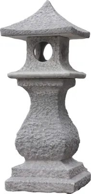 Produktbild von Schöne Pagode für den Garten aus Steinguss, Frostfest Witterungsbeständig und Neu, 100cm Höhe, 35cm Breite, 35cm Tiefe, ca 115kg, PO-532