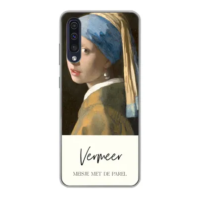 Produktbild von MuchoWow® Handyhülle Schutzhülle Hülle für Samsung Galaxy A30s Das Mädchen mit dem Perlenohrring - Vermeer Silikon Softcase Handy Hülle - Karteninhaber
