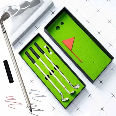 Produktbild von Solidchoice – Mini-Golf-Set mit Schläger, Ball und Kugelschreiber