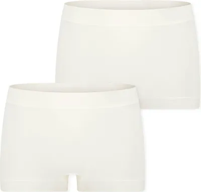 Produktbild von Schiesser Damen Shorts 2-Pack Unique Baumwolle - off-white - Größe 48