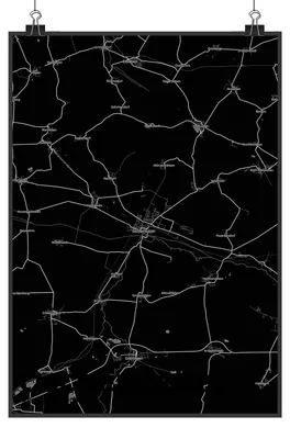Produktbild von Mr. & Mrs. Panda Bild Oschersleben DIN A5 - Geschenk, wanddeko, kunstdruck poster, Stadt Dorf Karte Landkarte Map Stadtplan, drucke, Plakat, Wandbild