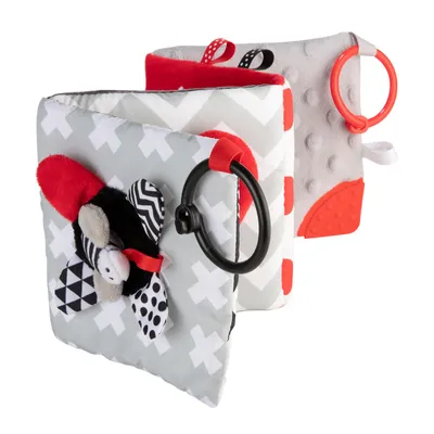 Zdjęcie produktu dla Canpol babies Pluszowa kontrastowa książeczka edukacyjna SENSORY TOYS 68/081