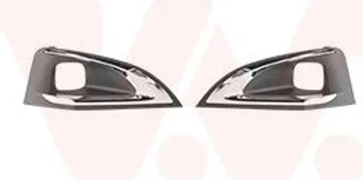 Produktbild von VAN WEZEL Lüftungsgitter Grill Stoßfänger passend für PEUGEOT 3008 SUV (M) mit Loch/Löchern für Nebellampen