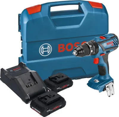 Produktbild von Bosch GSB 18V-28 Professional Akku Schlagbohrschrauber 18 V 63 Nm + 2x ProCore Akku 4,0 Ah + Ladegerät + L-Case