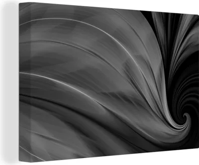 Produktbild von OneMillionCanvasses® - Leinwandbilder - 140x90 cm, Hintergrund mit Frühlingstexturen - schwarz und weiß, Wandbilder Kunstdruck Wanddekoration