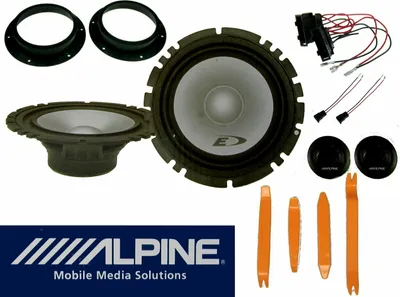 Produktbild von Alpine Lautsprecher Set passend für VW Golf 5 V Plus Tür 2 Wege + Hebel Werkzeug 280 Watt