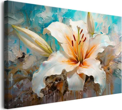 Obrázek produktu pro Moderní plátno nástěnné obrazy do obývacího pokoje květy lilie 80x120