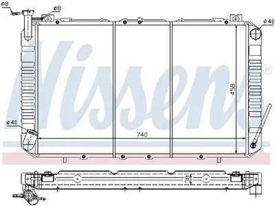 Produktbild von Kühler, Motorkühlung NISSENS 67327