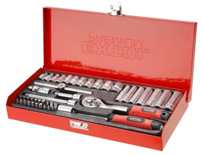 Zdjęcie produktu dla Zestaw nasadek EXTOL PREMIUM 8818360 45szt 1/4"