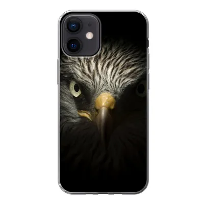 Produktbild von MuchoWow® Handyhülle Schutzhülle Hülle für iPhone 12 Vogel - Adler - Raubvögel - Auge - Schnabel - Licht Silikon Softcase Handy Hülle - Schutzhülle