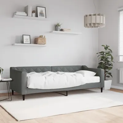 Zdjęcie produktu dla Maison Exclusive – leżanka z materacem, kolor ciemnoszary, 80 x 200 cm, materiał