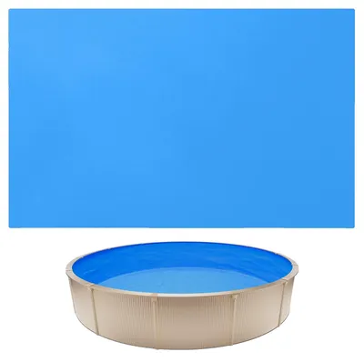 Image de VEVOR Liner intérieur pour piscine 3,5 m, liner pour piscine pour hauteur de paroi de 90 cm, liner de rechange en PVC, revêtement intérieur d'une épaisseur de 0,6 mm, liner pour piscine à chevauchement, liner de rechange, adapté aux piscines hors sol, bleu