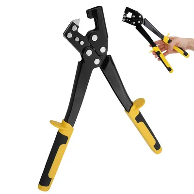 Produktbild von Profil Verbundzange Trockenbau,310mm Profilverbundzange,Crimpzange Leichte Stahlkiel-Lochzange Mit Griff Bolzen Crimper für Dekorationsdecken