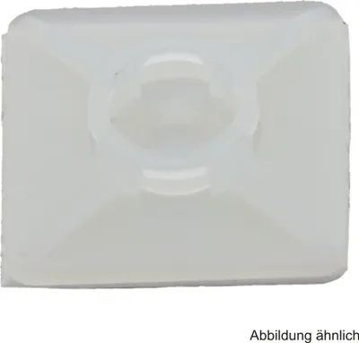 Produktbild von Intercable ICC61040 Befestigungssockel 26,5x26,5mm selbstklebend natur