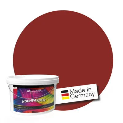 Produktbild von WALLCOVER Wandfarbe Dunkelrot Hochdeckend Klasse 1 Matt 2,5L für 20 m²