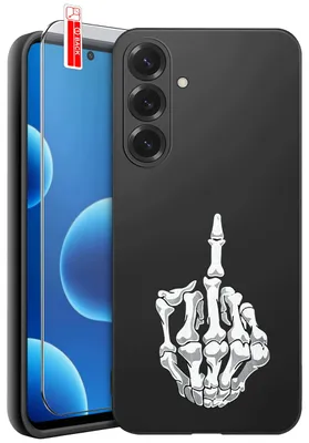 Productafbeelding van Beschermhoezen voor de Samsung A27 5G – Designs | Mat siliconen hoesje + 9H-glas