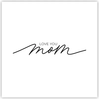 Produktbild von Poster - Poster ohne Rahmen - Ich liebe dich Mama - 30x30 cm - Wand Bild - Wanddeko - Wandbilder - Kunstposter - Wandposter - Bilder - Kunstdruck - Wanddekoration - Wandbild - P2XAC30x30-4794