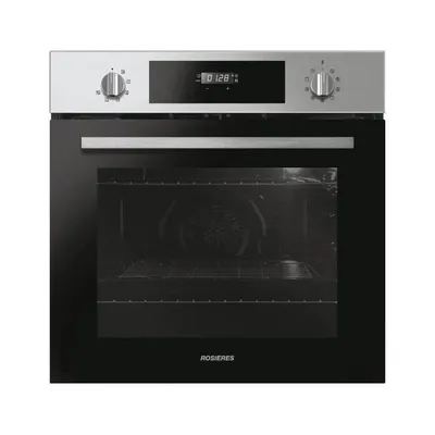 Image de Four à pyrolyse encastrable - chaleur pulsée ROSIERES RFC3O5879INP - noir - porte froide - classe A