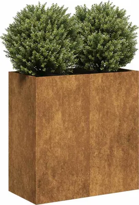 Obrázok produktu pre vidaXL Kvetináč Rusty 80x40x80 cm Oceľ odolná voči poveternostným vplyvom