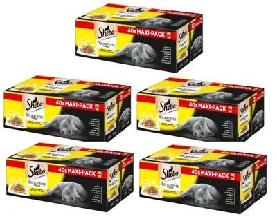 Produktbild von SHEBA® Delikatesse Katzenfutter Nassfutter in Gelee Geflügel Variation 5 x 40 x 85g