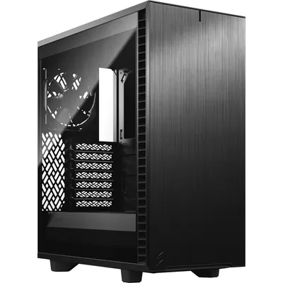 Image de Fractal Design Define 7 Compact - Midi Tower - PC - Aluminium - Stahl - Gehärtetes Glas - Schwarz - ATX - micro ATX - Micro-ITX - Heimbüro