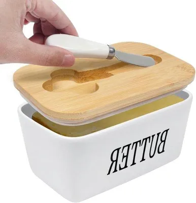 Immagine prodotto di Burriere in Vetroceramica da 650 ml con coperchio e guarnizione in silicone