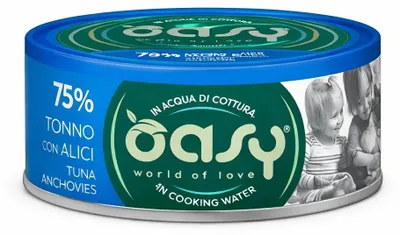 Zdjęcie produktu dla Karma mokra dla kota Oasy More Love tuńczyk i anchois 70gr