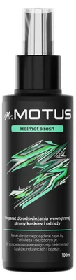 Produktbild von Mr. Motus Helmet Fresh 100 ml Helminnenreiniger, antibakterielles Frischespray für Helm, Polster und Schutzkleidung ohne Waschen