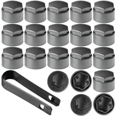 Produktbild von Radschraubenkappen Diebstahlschutz 4M0601173A – Abdeckkappen Radbolzen Set für Audi