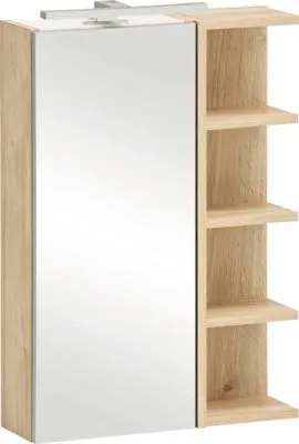 Obrázok produktu pre Zrkadlová skrinka Möbelpartner Mads 49,7 x 16 x 74,4 cm dub svetlá